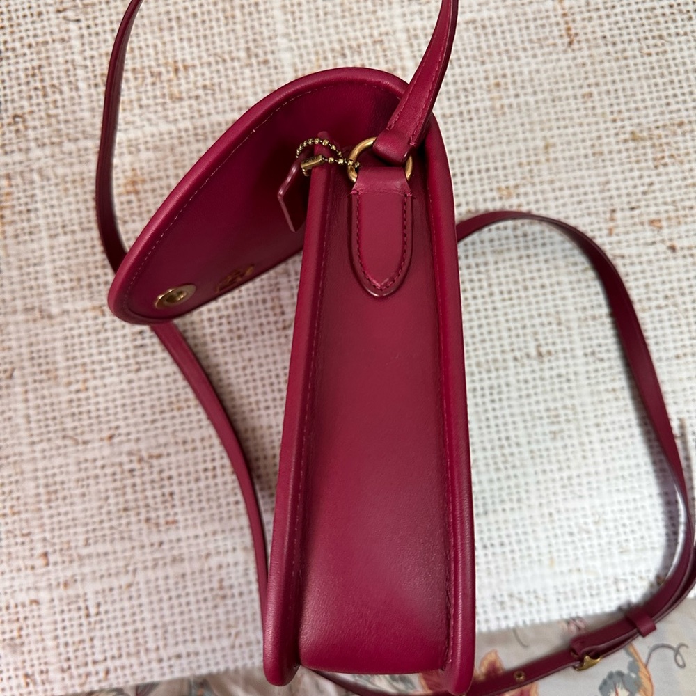 Coach Originals Turnlock flap Square Pouch leather crossbody - Picture 11 of 16